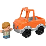 Fisher-Price Little People Help A Friend Pick Up Truck Toddler Toy Orange Vehicle & Figure